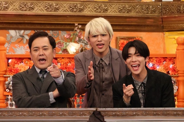 （左から）有田哲平、篠塚大輝、松島聡（C）フジテレビ