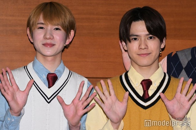 取材会に出席した木村来士、北川拓実（C）モデルプレス