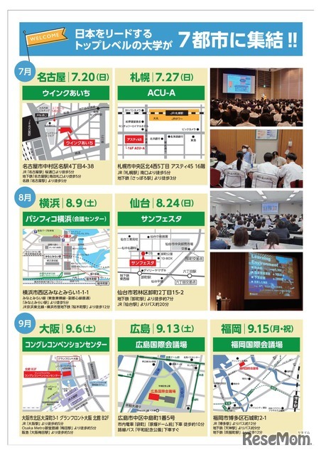 主要大学説明会2025