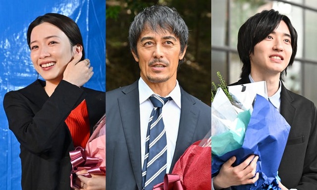 永野芽郁、阿部寛、道枝駿佑（C）TBS