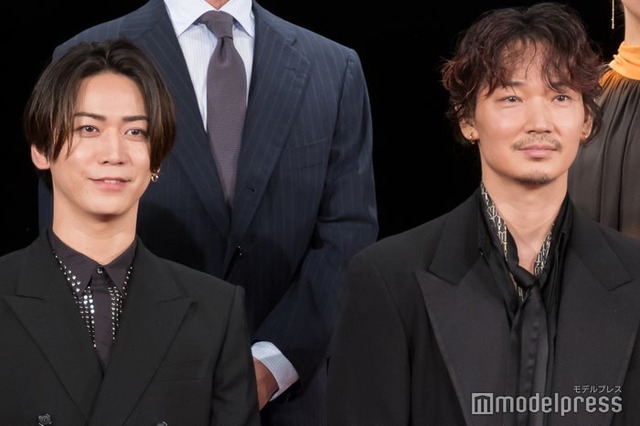 映画「でっちあげ　〜殺人教師と呼ばれた男」プレミアイベントに出席した亀梨和也、綾野剛（C）モデルプレス