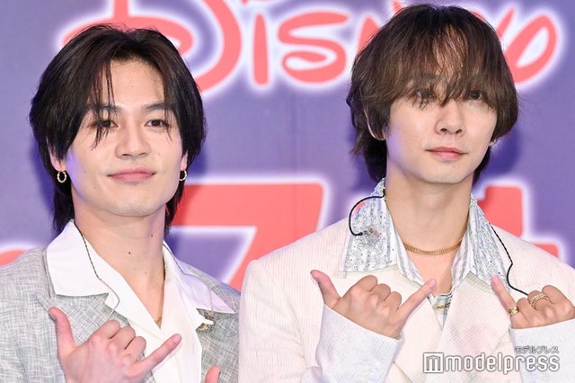 「一夜限りの『リロ＆スティッチ』プレミアム・ダンスナイト」に出席した松田元太、中村海人（C）モデルプレス
