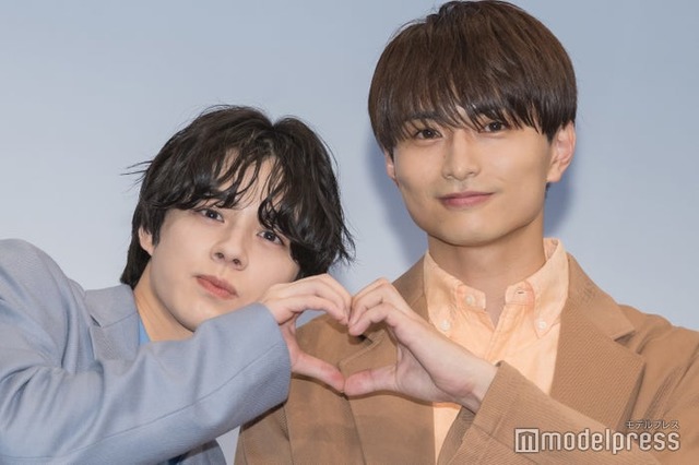 「被写界深度」完成披露イベントに出席した宇佐卓真、平野宏周（C）モデルプレス