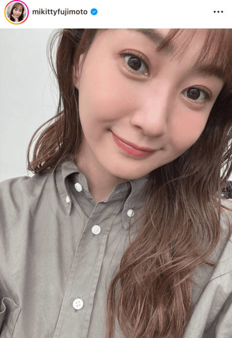 「肌が綺麗」藤本美貴、前髪カット後の顔アップSHOTに反響「若く見えます」「可愛い」