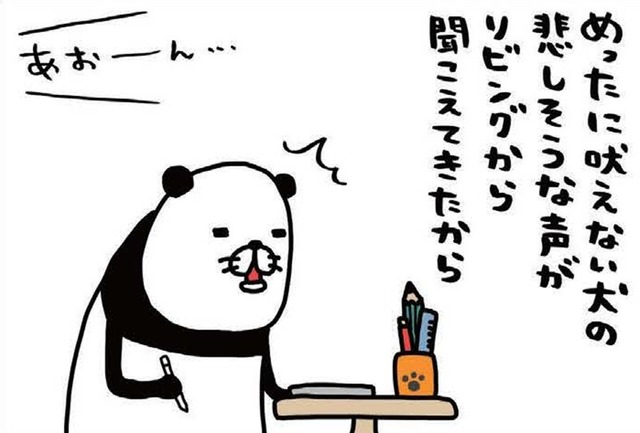 悲しそうな声で吠える愛犬。急いでかけつけたら、とんでもないことに！【パンダと犬 ＃29】