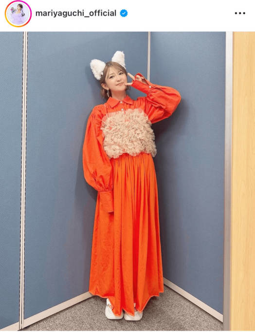 矢口真里、頭の猫耳がチャーミングな衣装SHOTに「可愛すぎます」「凄くお似合いです」の声