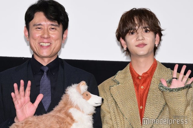 「映画 おっさんのパンツがなんだっていいじゃないか！」公開記念舞台挨拶に出席した原田泰造、中島颯太（C）モデルプレス