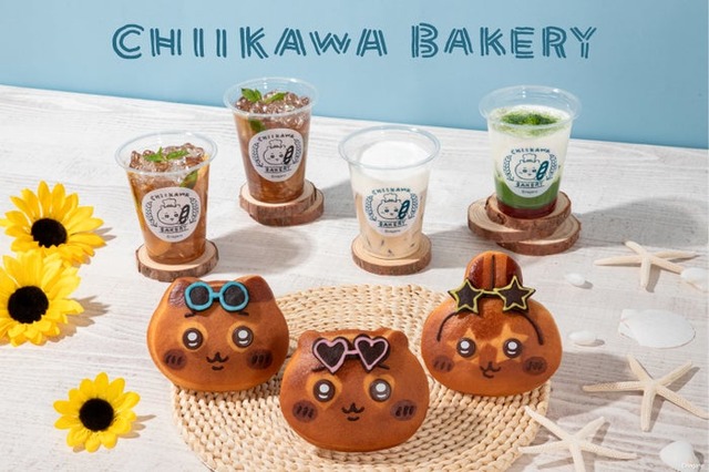 「ちいかわベーカリー」夏仕様のパンとドリンク（C）nagano