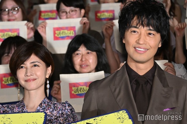 「誘拐の日」試写会＆キャスト登壇イベントに登壇した内田有紀、斎藤工（C）モデルプレス