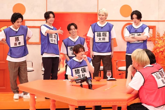 原嘉孝、橋本将生、寺西拓人、猪俣周杜、篠塚大輝、菊池風磨（C）フジテレビ