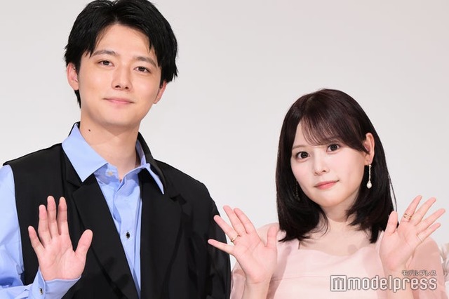 【さよなら 丸の内TOEI】『【推しの子】-The Final Act-』上映後舞台挨拶に出席した櫻井海音、齊藤なぎさ（C）モデルプレス