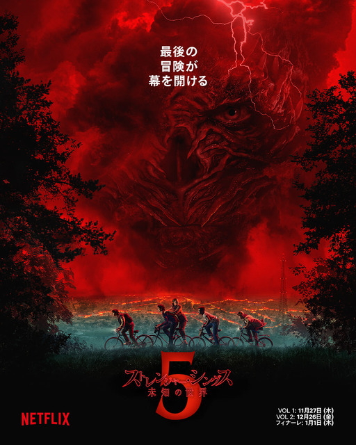Netflixシリーズ「ストレンジャー・シングス 未知の世界 5」