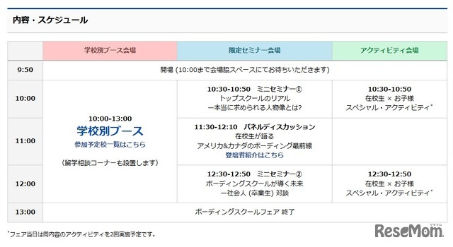 内容・スケジュール