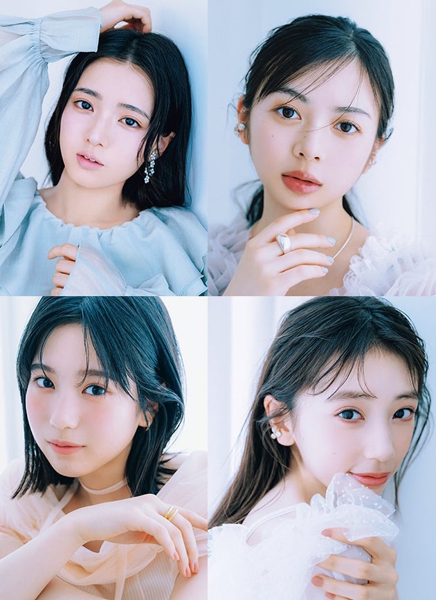 （上段左から時計回りに）瀬戸口心月、長嶋凛桜、矢田萌華、増田三莉音（画像提供：小学館）