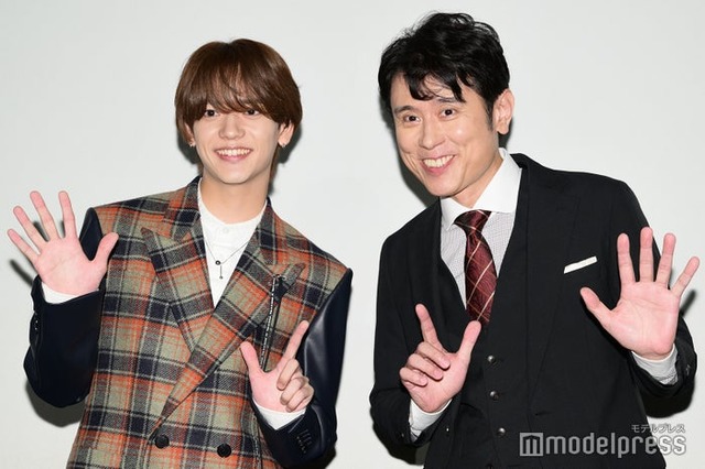 「映画 おっさんのパンツがなんだっていいじゃないか！」感謝御礼舞台挨拶に登壇した中島颯太、原田泰造（C）モデルプレス
