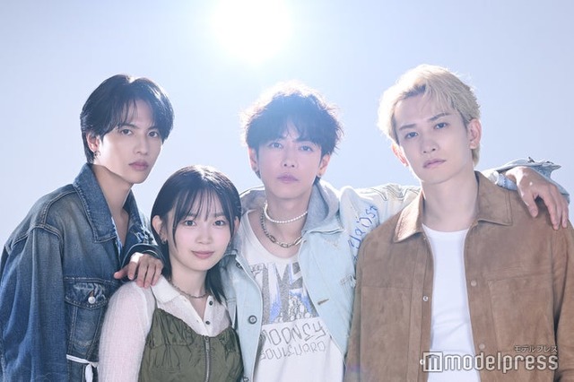 モデルプレスのインタビューに応じたTENBLANK（左から）志尊淳、宮崎優、佐藤健、町田啓太（C）モデルプレス