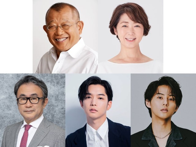 （上段左から）笑福亭鶴瓶、中井美穂（下段左から）三谷幸喜、千葉雄大、藤ヶ谷太輔（提供写真）