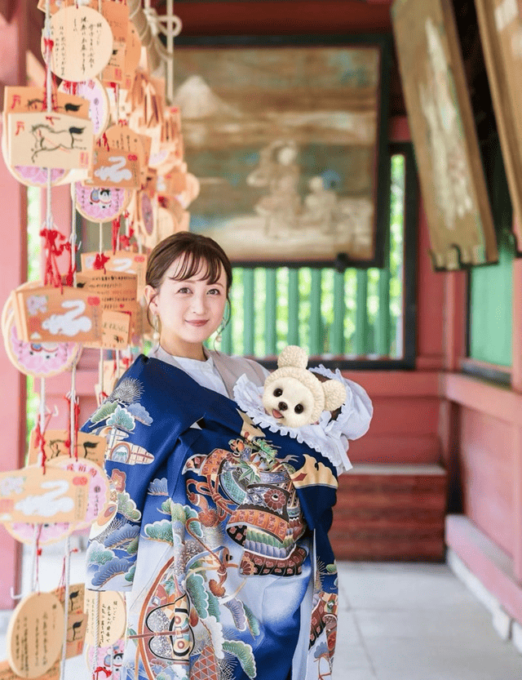 小松彩夏、生後半年を迎える息子を抱いたお宮参りSHOT披露「幸せに思えることも沢山増えました」