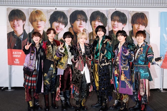 なにわ男子（左から）大橋和也、高橋恭平、大西流星、西畑大吾、道枝駿佑、長尾謙杜、藤原丈一郎（提供写真）