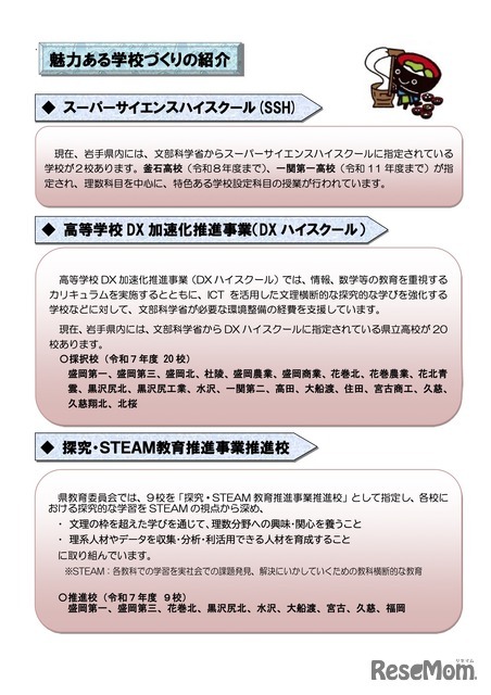 ＜概要編＞魅力ある学校づくりの紹介