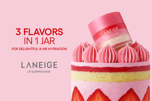 LANEIGE、リップスリーピングマスクから3層で楽しむフレーバー「ショートケーキ」が新登場！
