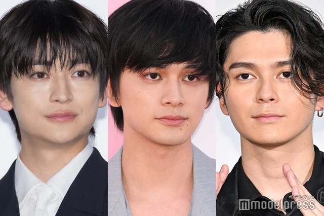 （左から）高橋文哉、北村匠海、眞栄田郷敦（C）モデルプレス