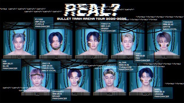 「BULLET TRAIN ARENA TOUR 2025-2026 REAL？」キービジュアル（提供写真）