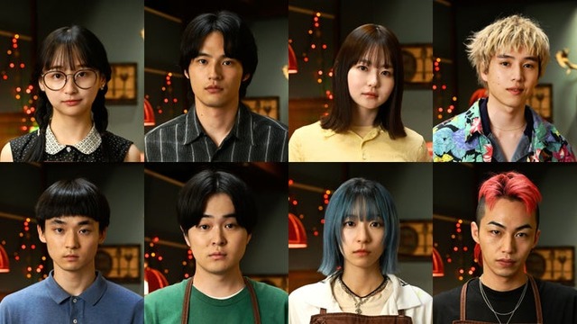 （左上から）影山優佳、水上恒司、山田杏奈、坂東龍汰（左下から）萩原護、望月歩、鳴海唯、高橋侃「シナントロープ」（C）「シナントロープ」製作委員会