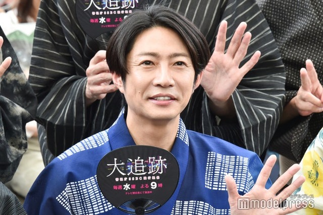 ドラマ「大追跡～警視庁SSBC強行犯係～」の囲み取材に出席した相葉雅紀（C）モデルプレス