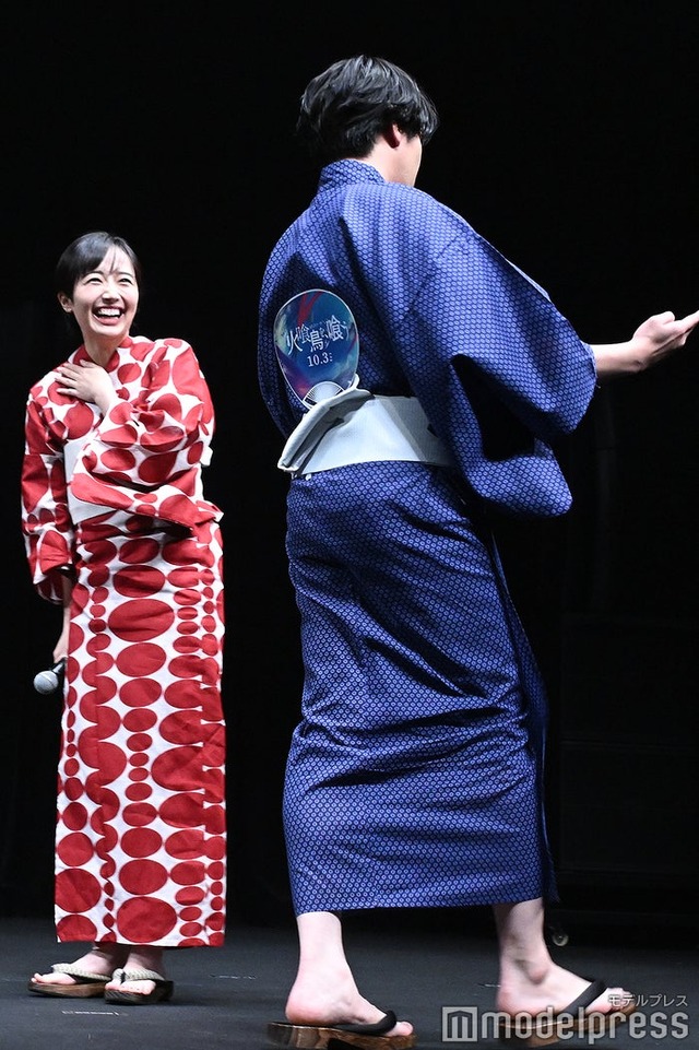 「火喰鳥を、喰う」完成披露試写会に出席した森田望智、宮舘涼太（C）モデルプレス