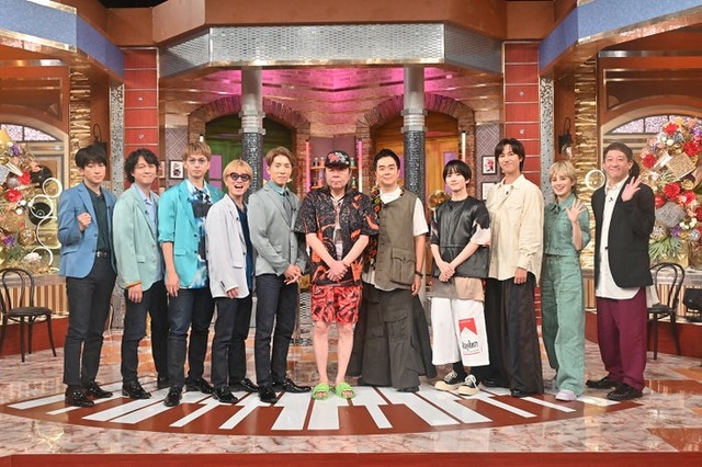 横山裕、丸山隆平、大倉忠義、安田章大、村上信五、古田新太、ヒャダイン、板垣李光人、阿部亮平、ホラン千秋、高橋茂雄（C）テレビ朝日