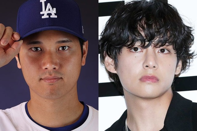 V、大谷翔平選手／Photo by Getty Images