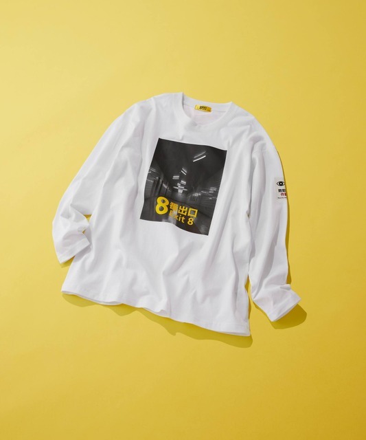 コラボロンT ￥3,990（税込）／『8番出口』 × and ST アパレルコラボ