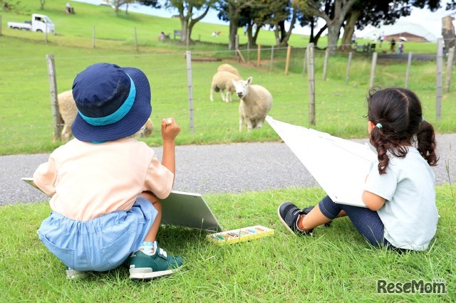 マザー牧場「秋のこども写生大会」