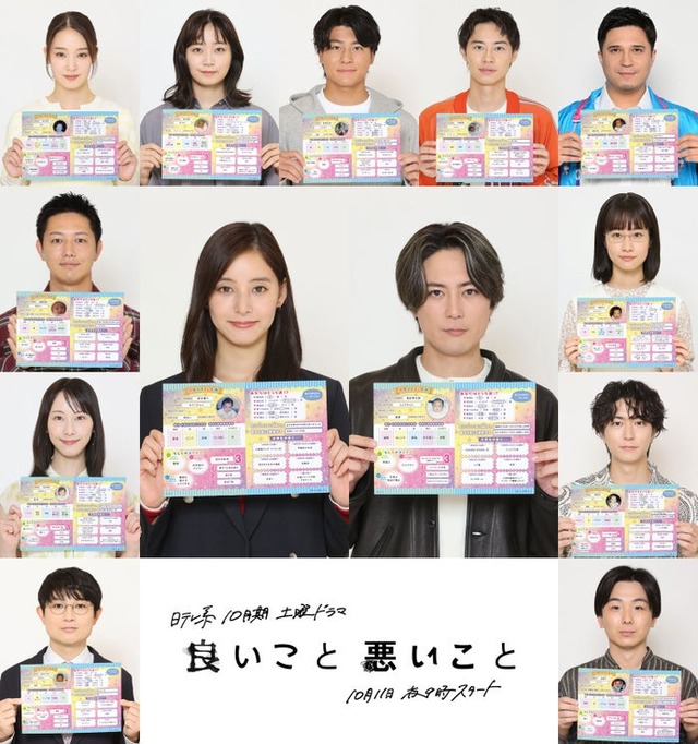 （左上から時計回りに）剛力彩芽、深川麻衣、森本慎太郎、戸塚純貴、木村昴、藤間爽子、稲葉友、森優作、間宮祥太朗、新木優子、水川かたまり、松井玲奈、工藤阿須加（C）日本テレビ