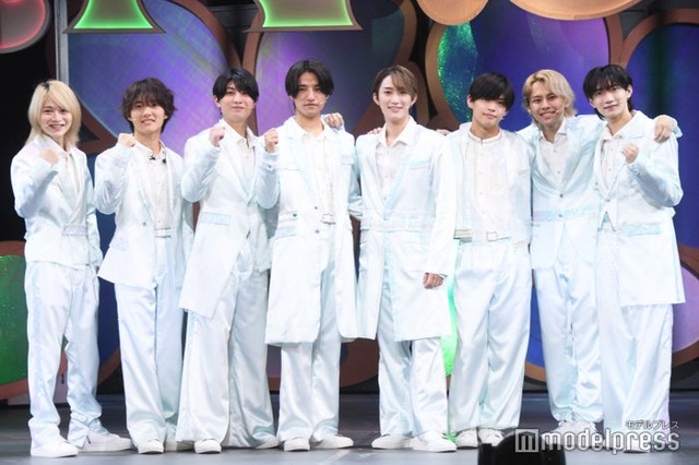 舞台「ANDO」囲み取材に出席したB&ZAI／今野大輝、稲葉通陽、本高克樹、鈴木悠仁、橋本涼、菅田琳寧、矢花黎、川崎星輝（C）モデルプレス
