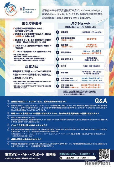 東京グローバル・パスポート 案内チラシ