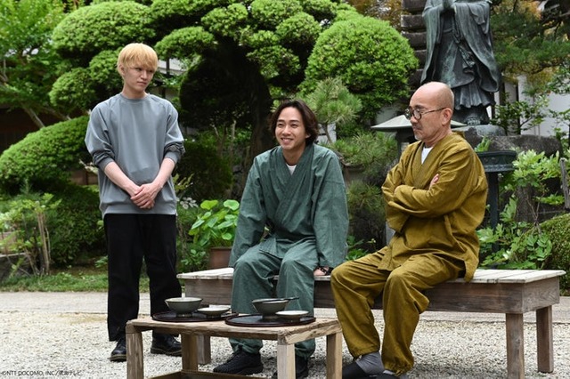 神山智洋、中村海人、竹中直人（C）NTT DOCOMO，INC.／東海テレビ