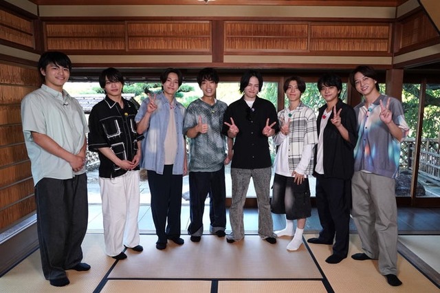 （左から）篠塚大輝、猪俣周杜、橋本将生、原嘉孝、菊池風磨、松島聡、佐藤勝利、寺西拓人（C）フジテレビ