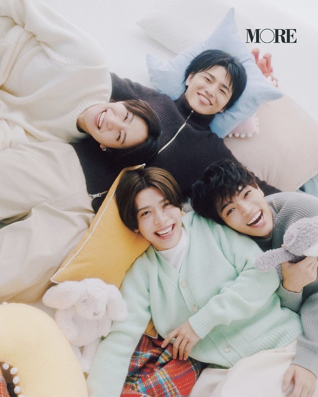 橋本将生、篠塚大輝、原嘉孝、松島聡（C）「MORE Autumn 2025」／集英社 撮影／倉本侑磨（Pｙgmy Company）