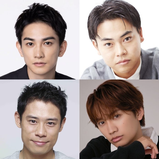 （上段左から）町田啓太、菅生新樹（下段左から）伊藤淳史、藤原丈一郎／「連続ドラマW 池井戸潤スペシャル『かばん屋の相続』」WOWOWにて12月放送・配信（全4話）［第1話無料放送］