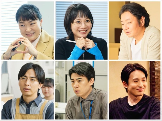 （上段左から）久保田磨希、三戸なつめ、水橋研二（下段左から）永見大吾、浜田順平、浜中文一（C）ABCテレビ