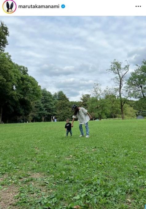 「すごーい」3児の母・丸高愛実、子供たちの成長を感じる公園SHOTに反響「さすが運動センスあり！」