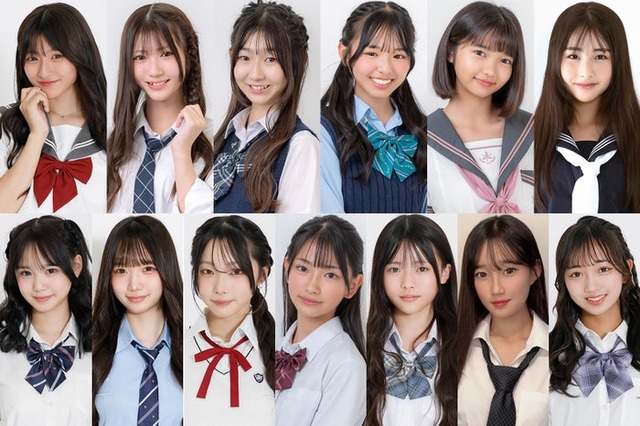 「JCミスコン2025」ファイナリスト／（上段左から）のあ、あいさ、こぶえ、みこと、えま、そら（下段左から）さら、しおん、るう、ほの、あいら、りの、心愛（提供写真）