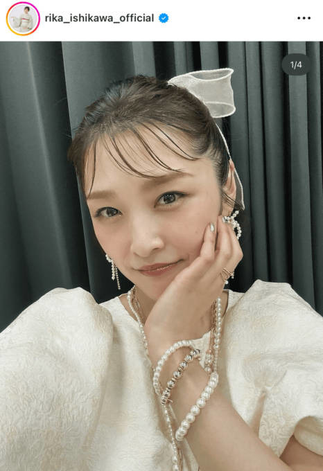 石川梨華、こだわりの詰まったメイクSHOTにファンうっとり「可愛すぎます」「チャーミング」