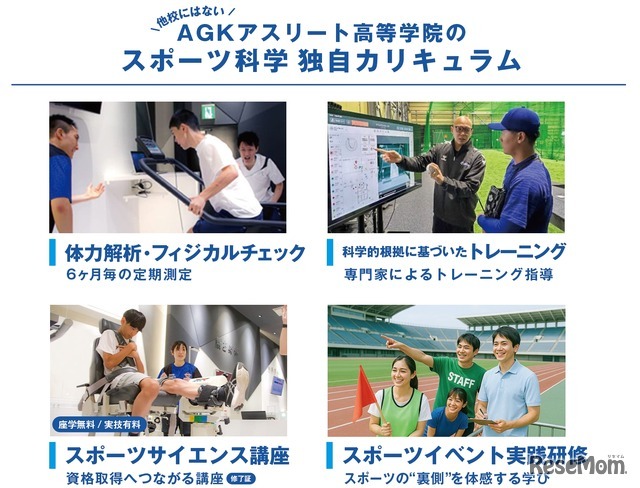 スポーツ科学、独自カリキュラム