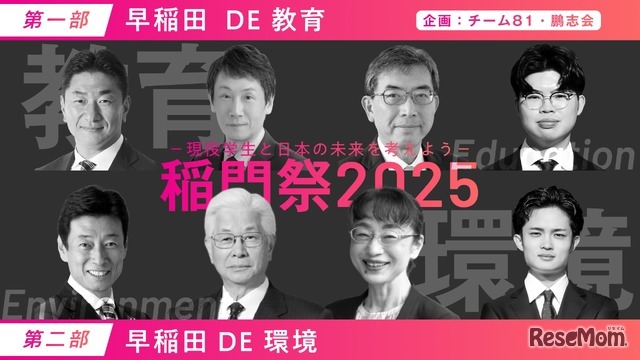 早稲田 DE 教育 早稲田 DE 環境－現役学生と日本の未来を考えよう－