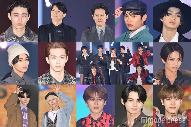 （上段左から）豊田裕大、福山雅治、大泉洋、黒川想矢、越山敬達（中段左から）西垣匠、野村康太、原因は自分にある。、岩瀬洋志（下段左から）中川勝就、浦野秀太、大久保波留、輝（HIKARU）、福田歩汰（C）モデルプレス