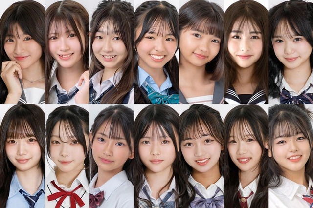 「JCミスコン2025」ファイナリスト／（上段左から）のあ、あいさ、紗英、みこと、えま、そら、さら（下段左から）しおん、るう、ほの、あいら、みゆあ、こと、あいる（提供写真）