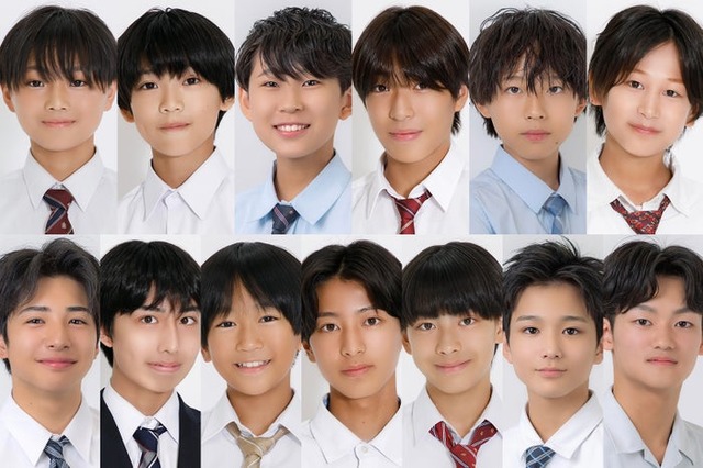 「男子中学生ミスターコン2025」ファイナリスト／（上段左から）斎藤羽雲、芹川壽都、豊田琥杏、丹下璃音、茶屋本想士、松田爽獅（下段左から）園山弥凪都、丸山玲央、武藤真弥、酒井勇人、德永來哉、白坂洵葵、上中琉